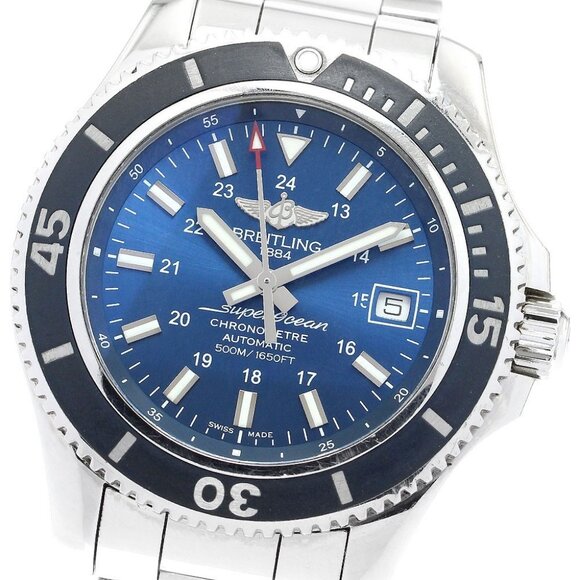 BREITLING Super Ocean II 42 A17365 Date blue Dial Automatic Men's Watch_893863 - Picture 1 of 7